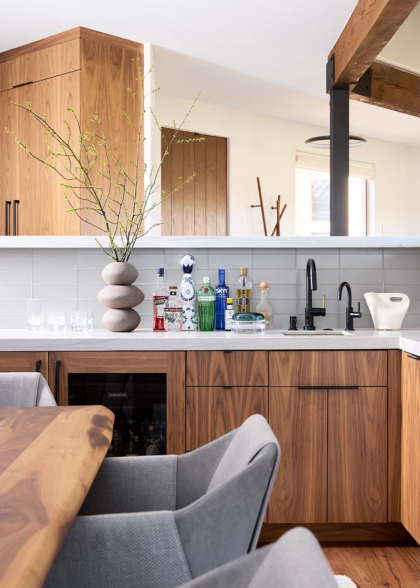 custom wood cabinets for dining rooms and bars
