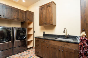 new wood cabinets for laundry room
