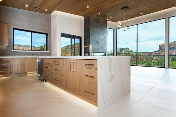 wood cabinets for Sedona kitchen remodels